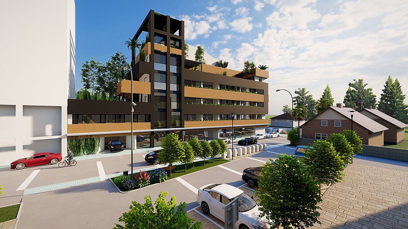 Via Alfieri: the long front and the existing building fabric